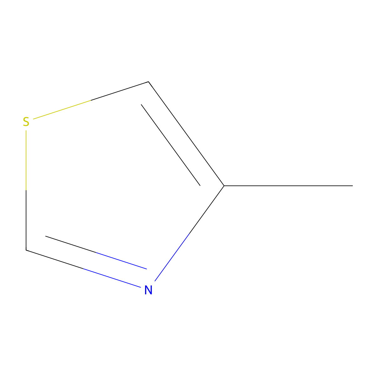 4-Methylthiazole molecular structure, CAS 693-95-8