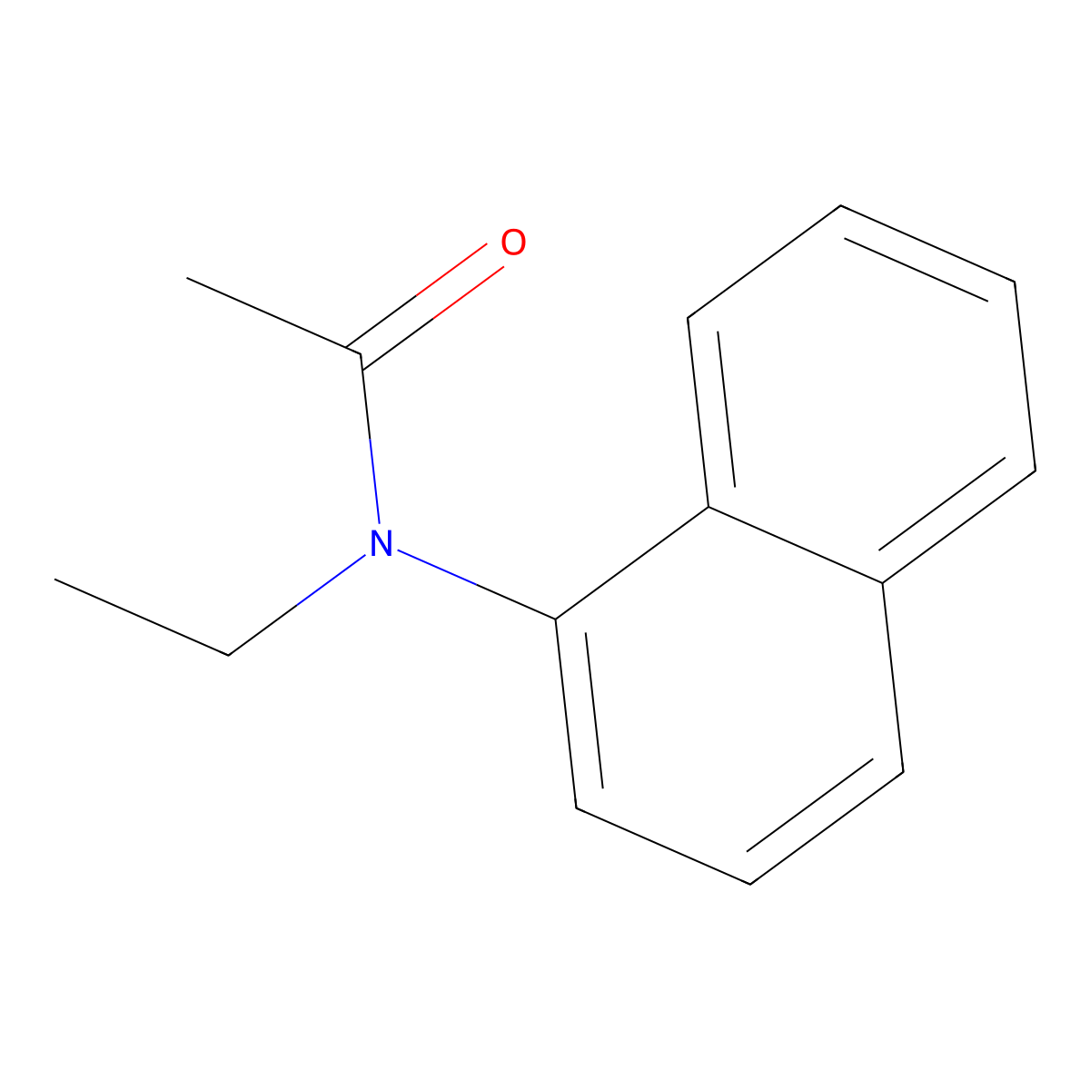 Acetamide, N-ethyl-N-1-naphthalenyl- molecular structure, CAS 6930-96-7