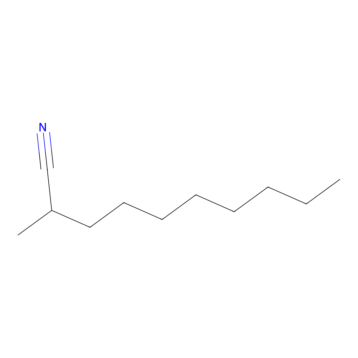 2-Methyldecanenitrile molecular structure, CAS 69300-15-8