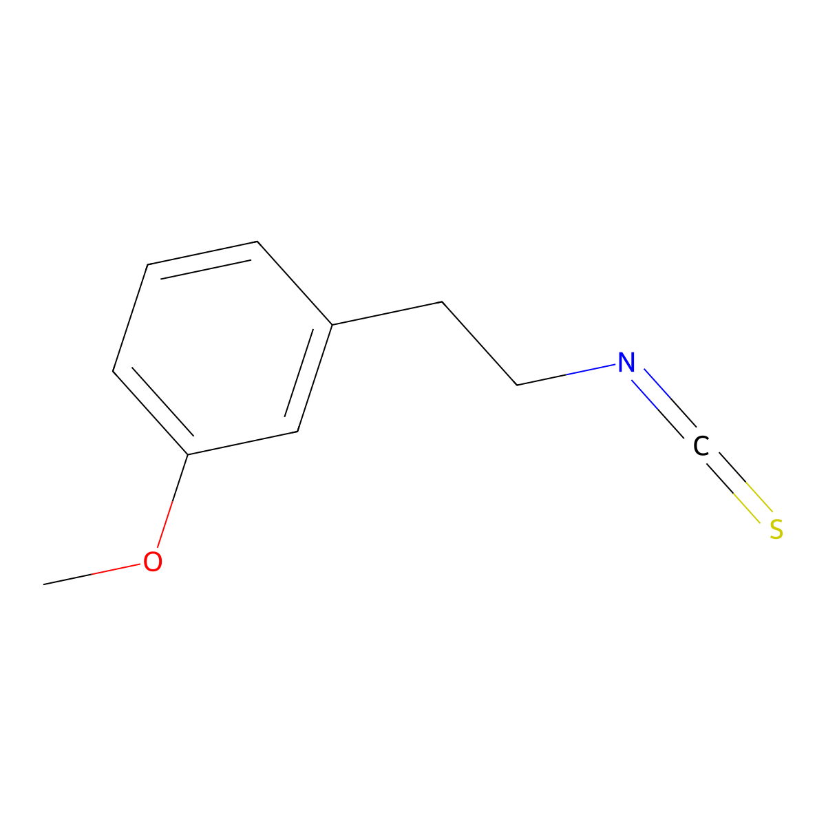 1-(2-Isothiocyanatoethyl)-3-methoxybenzene molecular structure, CAS 69300-58-9