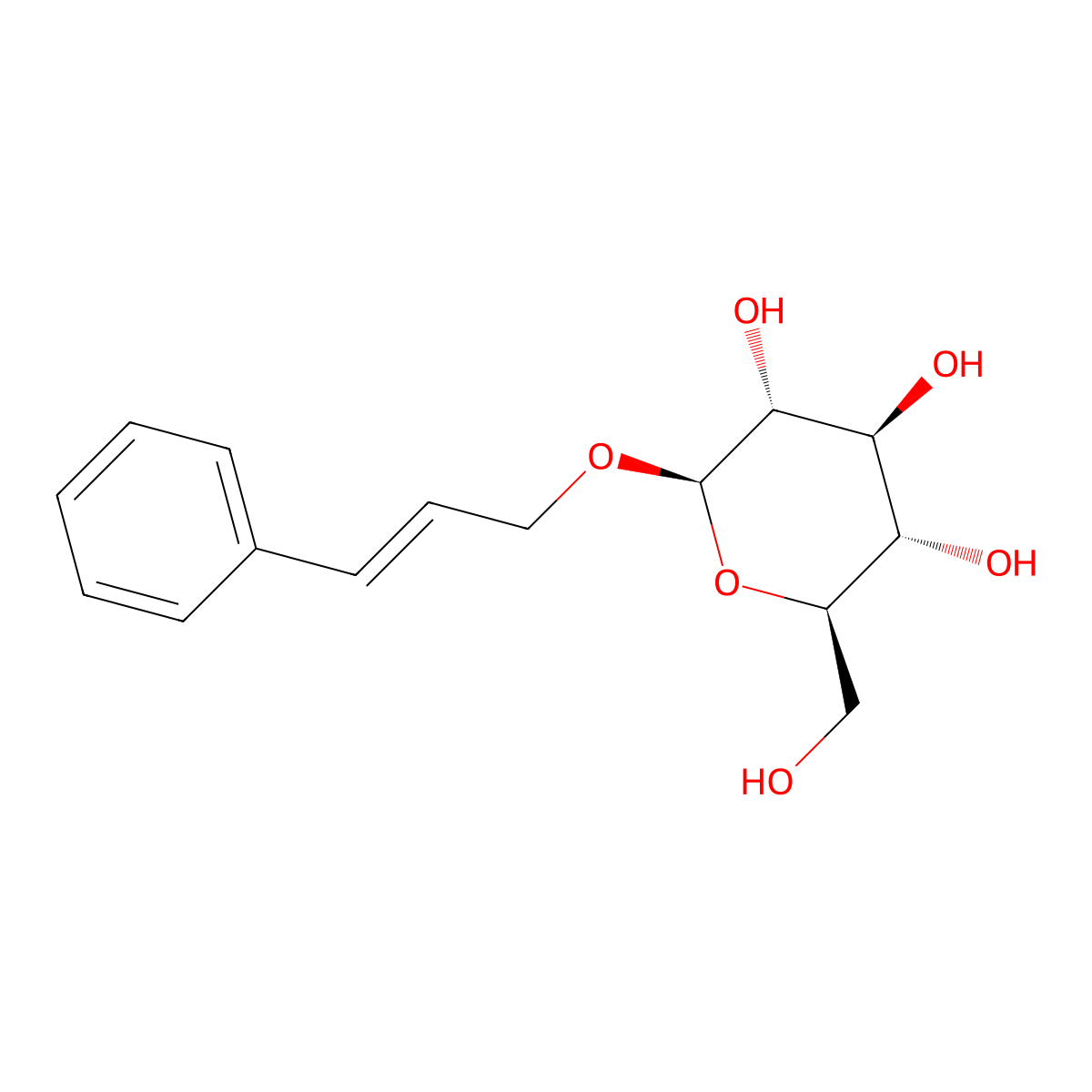 (2R,3S,4S,5R,6R)-2-(hydroxymethyl)-6-[(E)-3-phenylprop-2-enoxy]oxane-3,4,5-triol molecular structure, CAS 69306-80-5