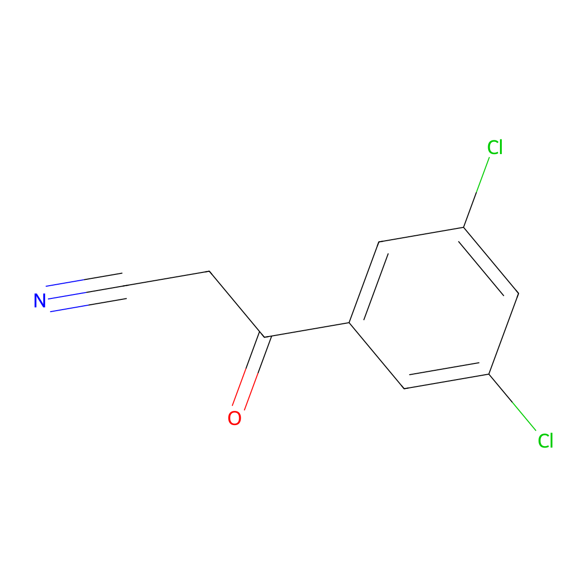 3-(3,5-Dichlorophenyl)-3-oxopropanenitrile molecular structure, CAS 69316-09-2