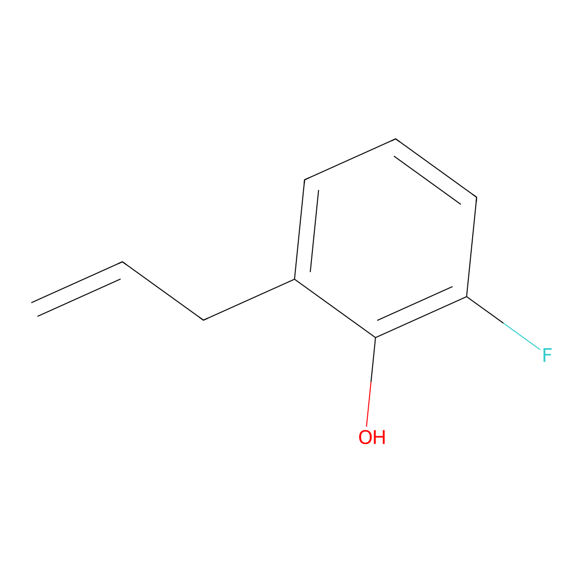 2-Fluoro-6-(prop-2-en-1-yl)phenol molecular structure, CAS 69318-23-6