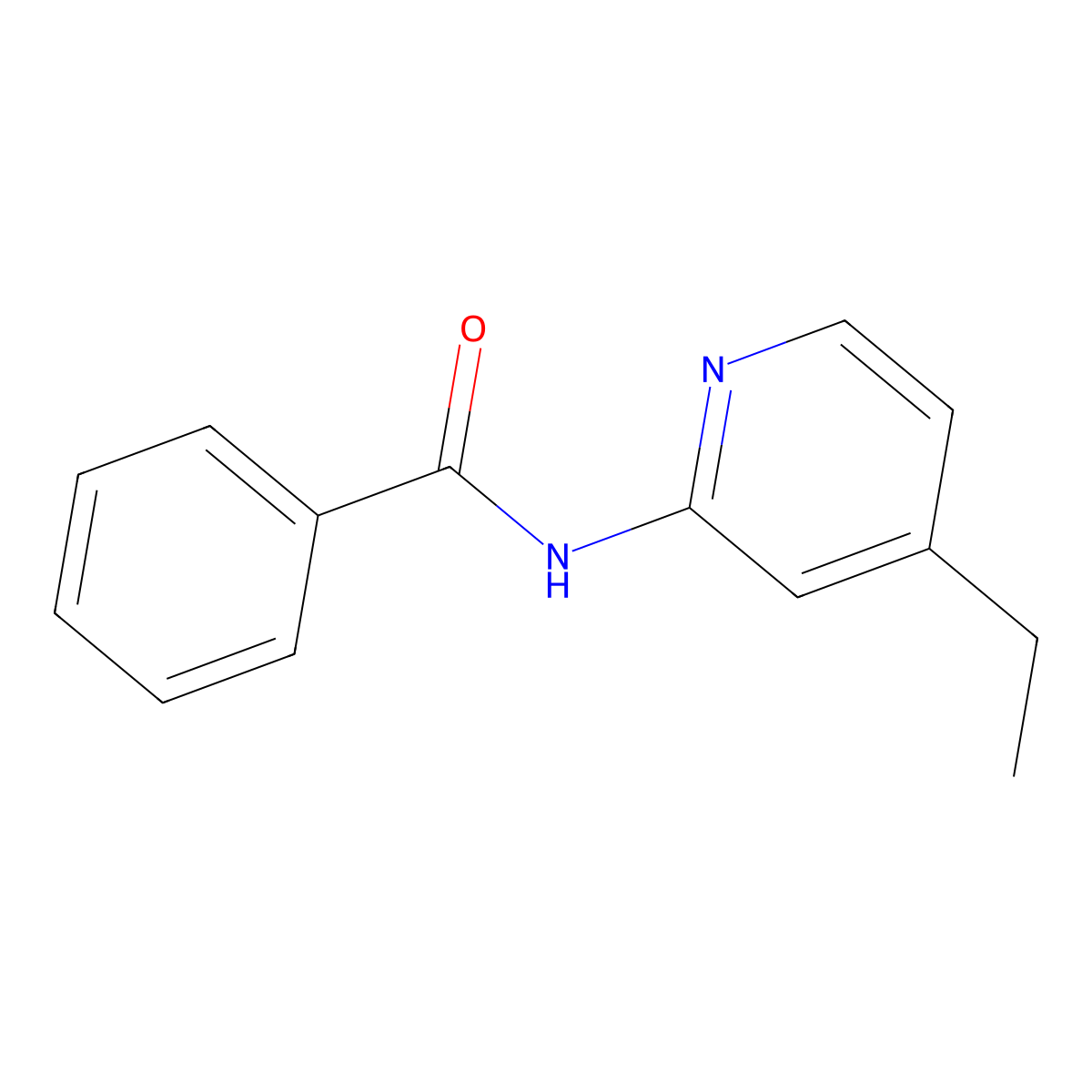 N-(4-ethyl-2-pyridinyl)benzamide molecular structure, CAS 693219-69-1