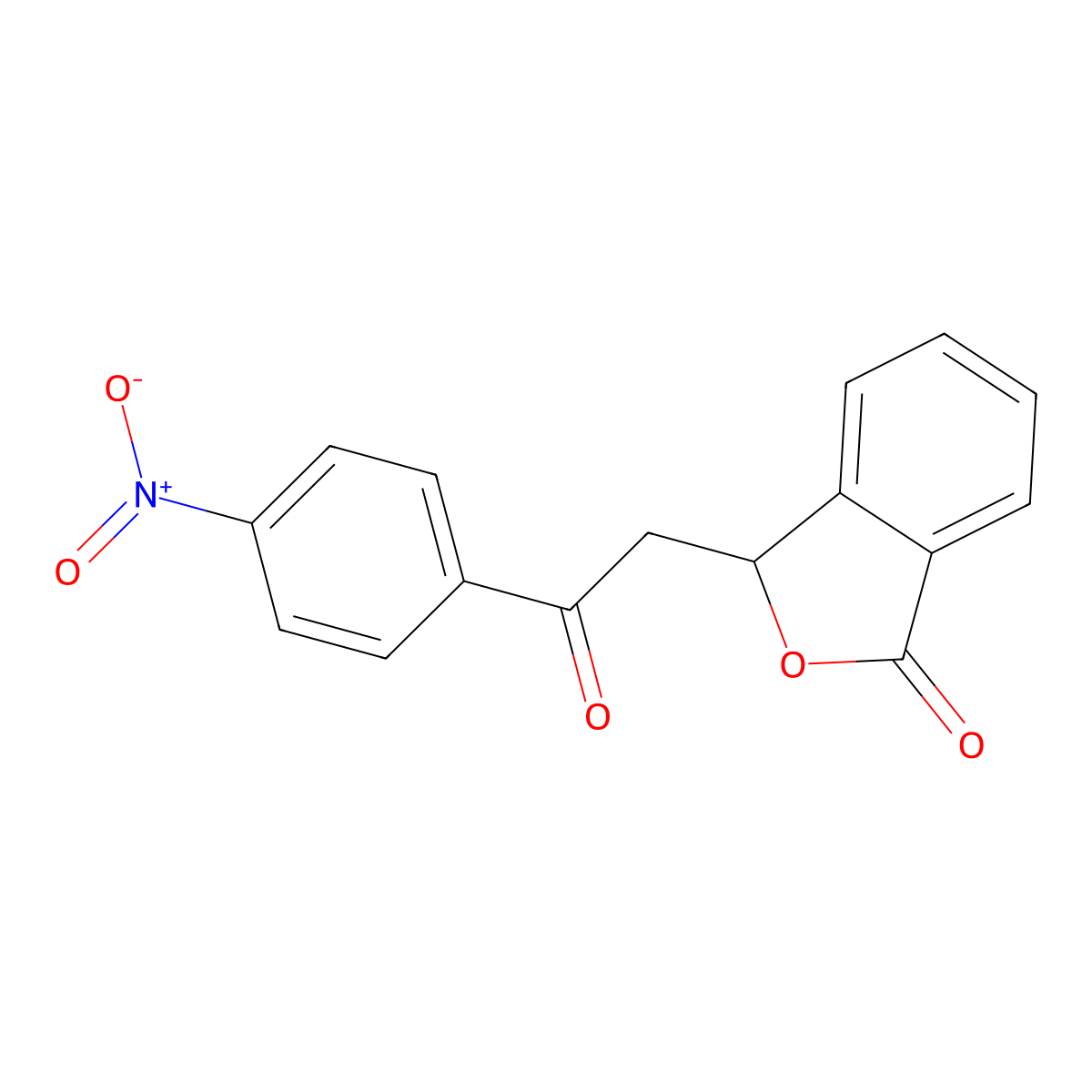 3-(4-Nitrophenacyl)Phthalide molecular structure, CAS 69322-20-9