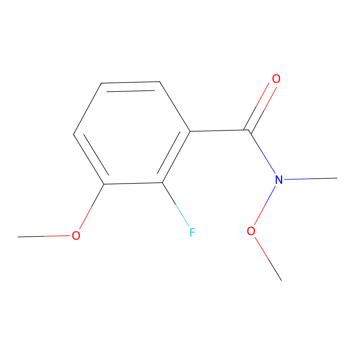2-fluoro-N,3-dimethoxy-N-methylbenzamide molecular structure, CAS 693220-47-2