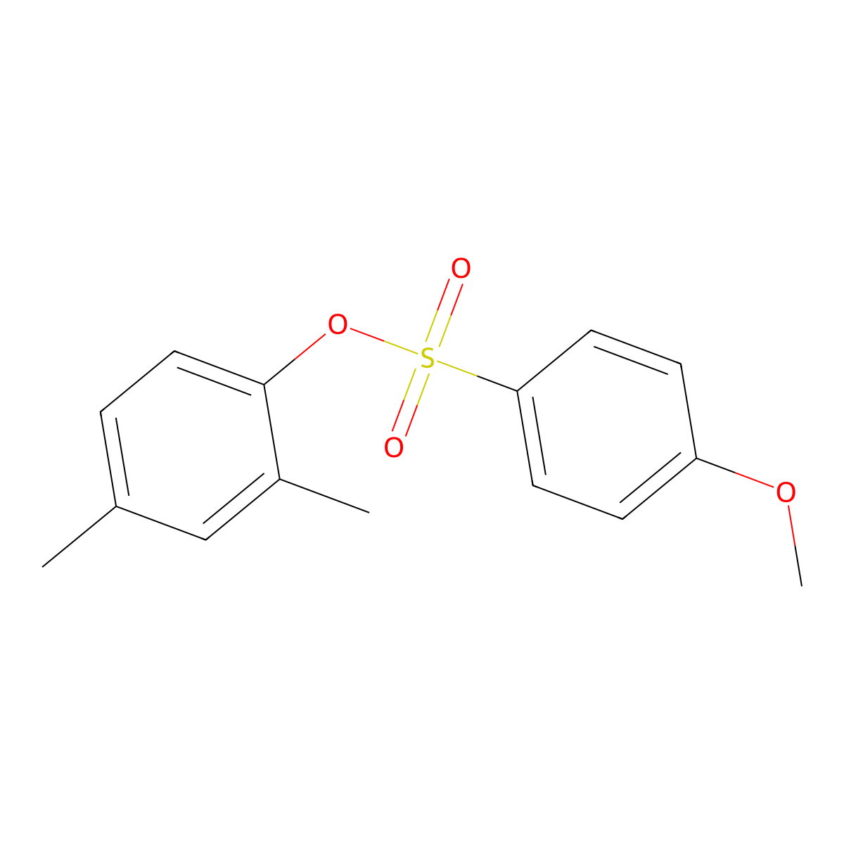 (2,4-Dimethylphenyl) 4-methoxybenzenesulfonate molecular structure, CAS 693229-38-8