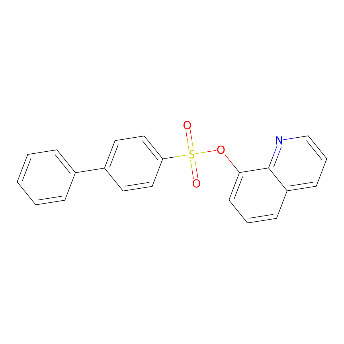 8-Quinolyl 4-phenylbenzenesulfonate molecular structure, CAS 693229-54-8