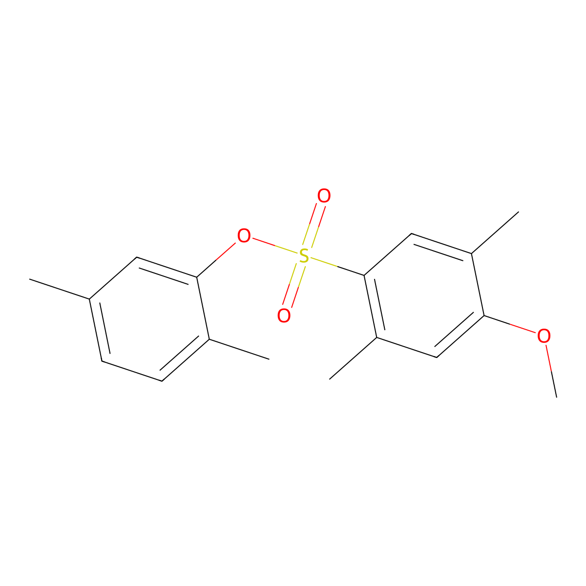 2,5-Dimethylphenyl 4-methoxy-2,5-dimethylbenzenesulfonate molecular structure, CAS 693229-99-1