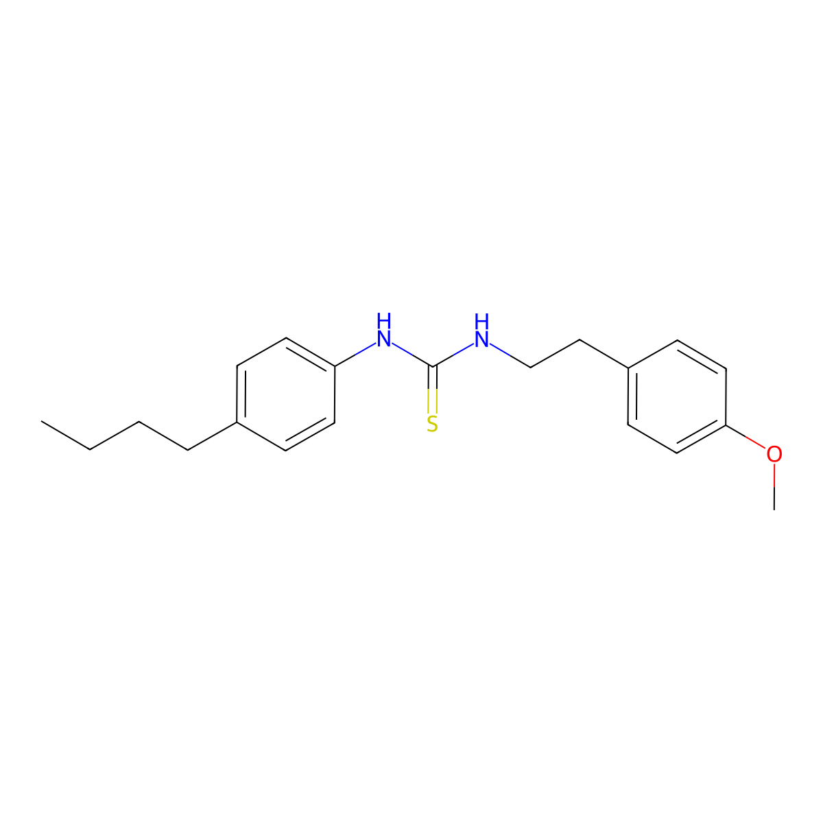 1-(4-Butylphenyl)-3-[2-(4-methoxyphenyl)ethyl]thiourea molecular structure, CAS 693230-17-0