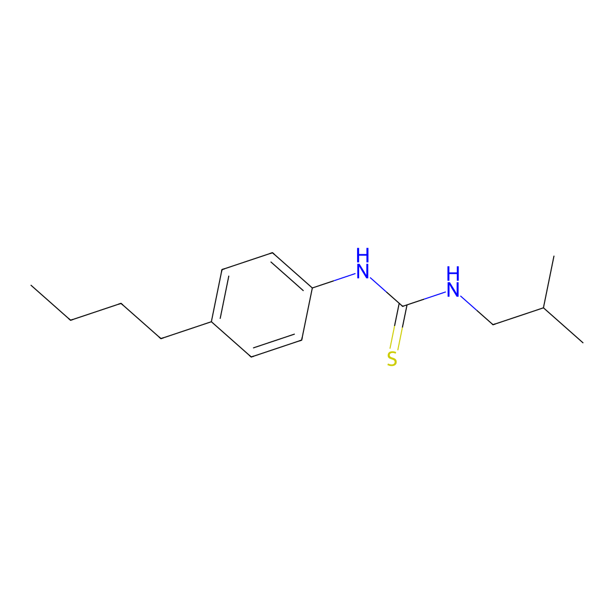 1-(4-Butylphenyl)-3-(2-methylpropyl)thiourea molecular structure, CAS 693231-53-7