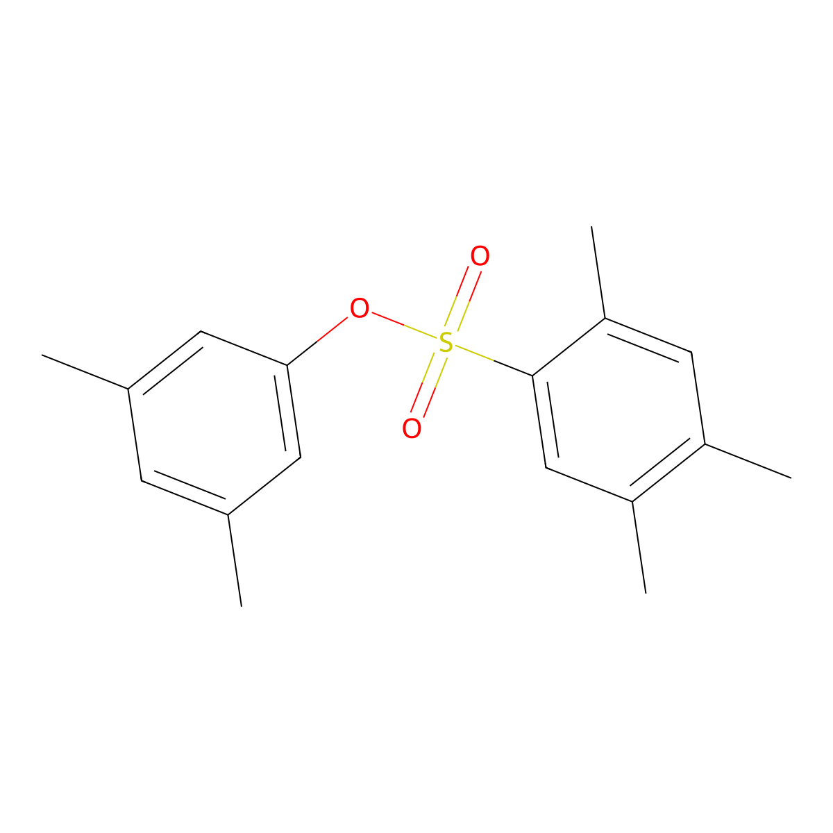 3,5-Dimethylphenyl 2,4,5-trimethylbenzenesulfonate molecular structure, CAS 693231-84-4