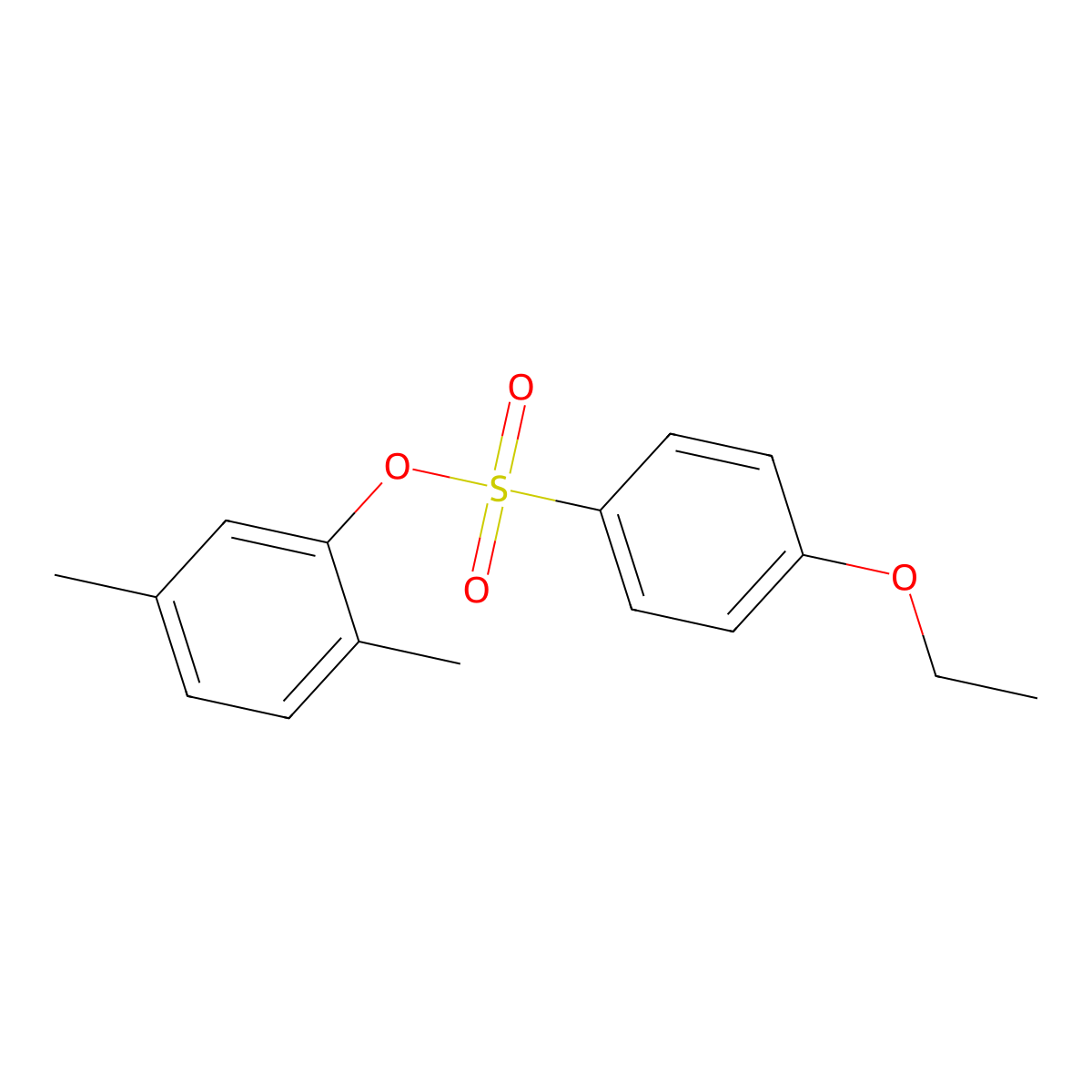 2,5-Dimethylphenyl 4-ethoxybenzenesulfonate molecular structure, CAS 693232-00-7