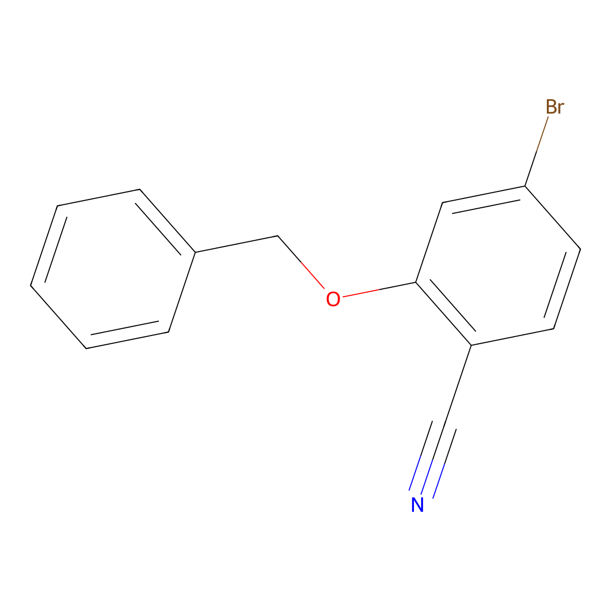 2-Benzyloxy-4-bromobenzonitrile molecular structure, CAS 693232-03-0
