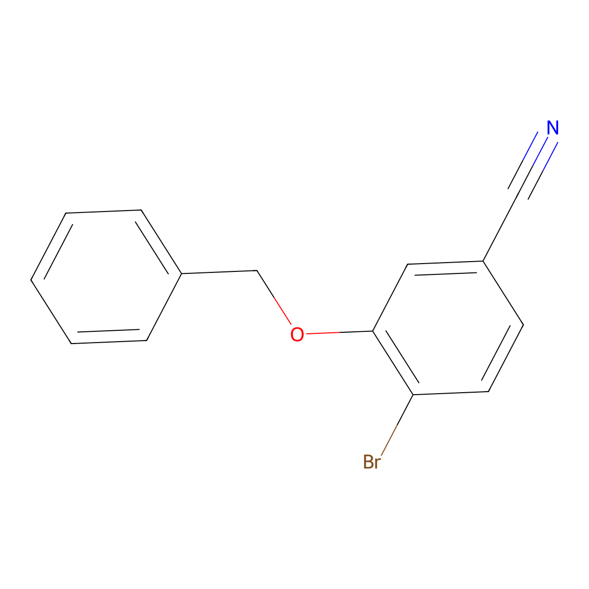 3-(Benzyloxy)-4-bromobenzonitrile molecular structure, CAS 693232-05-2