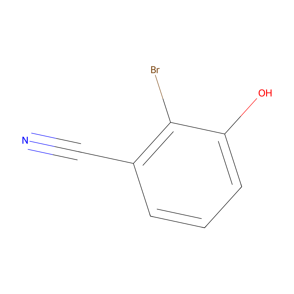 2-Bromo-3-hydroxybenzonitrile molecular structure, CAS 693232-06-3