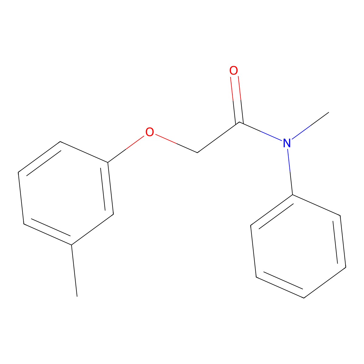 N-methyl-2-(3-methylphenoxy)-N-phenylacetamide molecular structure, CAS 693232-43-8