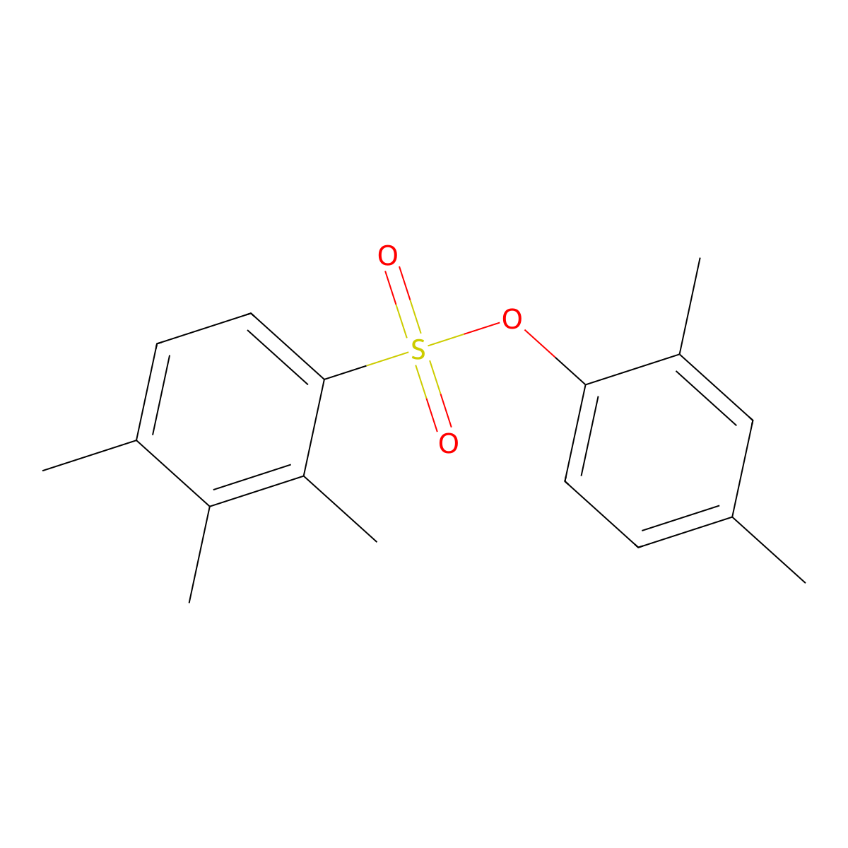 2,4-Dimethylphenyl 2,3,4-trimethylbenzenesulfonate molecular structure, CAS 693232-52-9