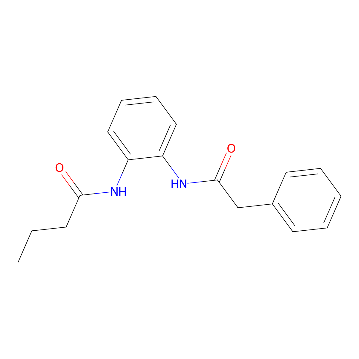 N-[2-[(2-phenylacetyl)amino]phenyl]butanamide molecular structure, CAS 693233-23-7