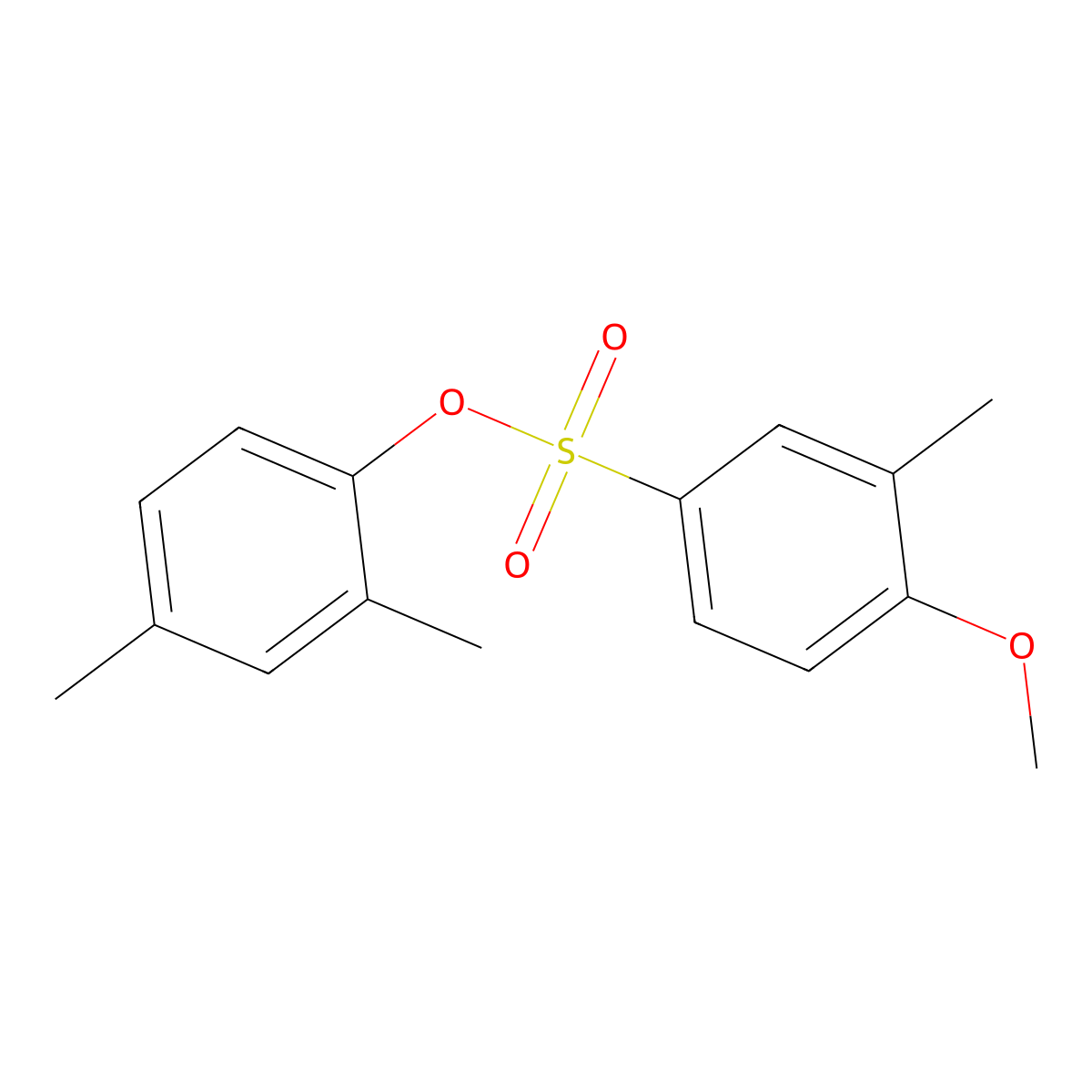 2,4-Dimethylphenyl 4-methoxy-3-methylbenzenesulfonate molecular structure, CAS 693233-43-1