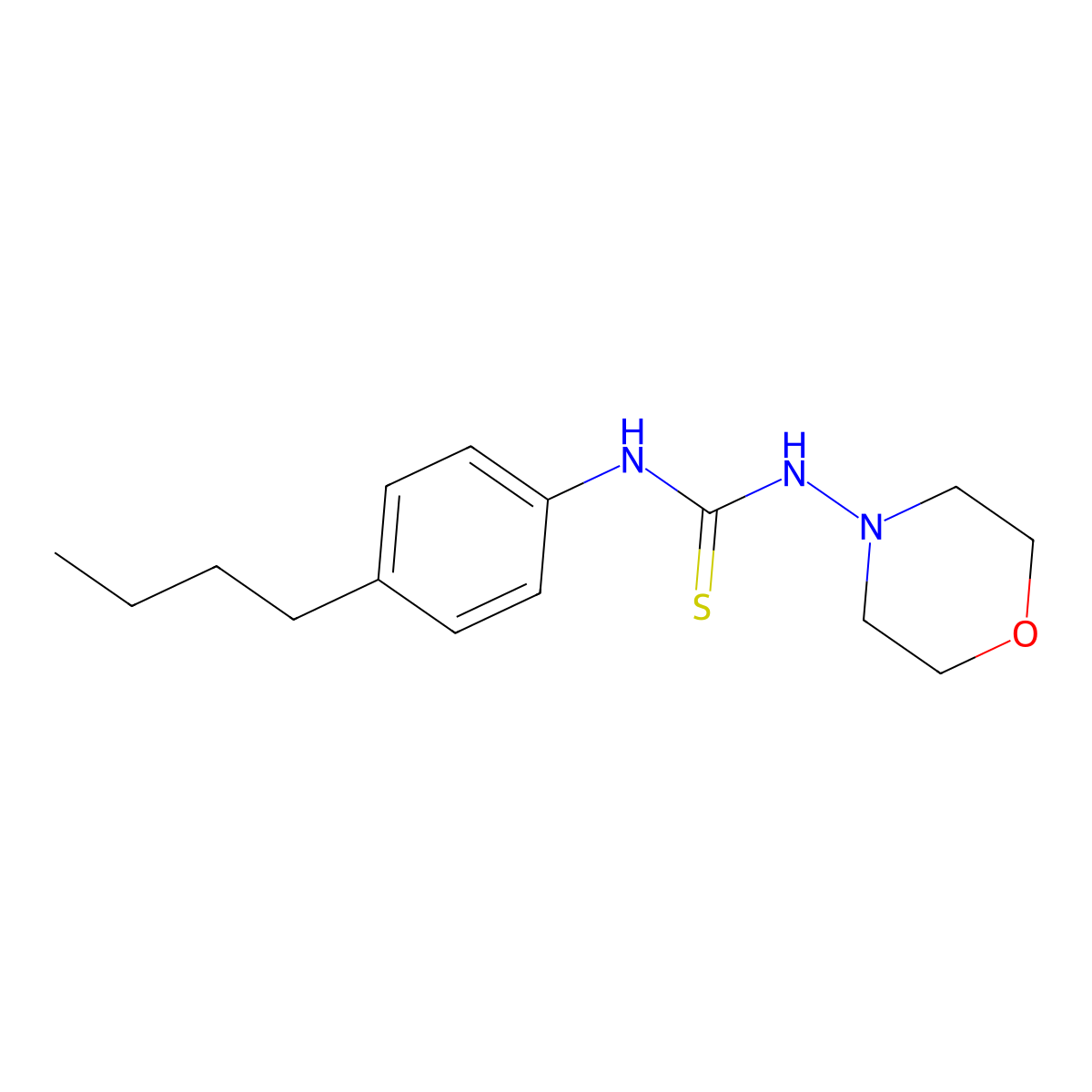 1-(4-Butylphenyl)-3-morpholin-4-ylthiourea molecular structure, CAS 693234-00-3