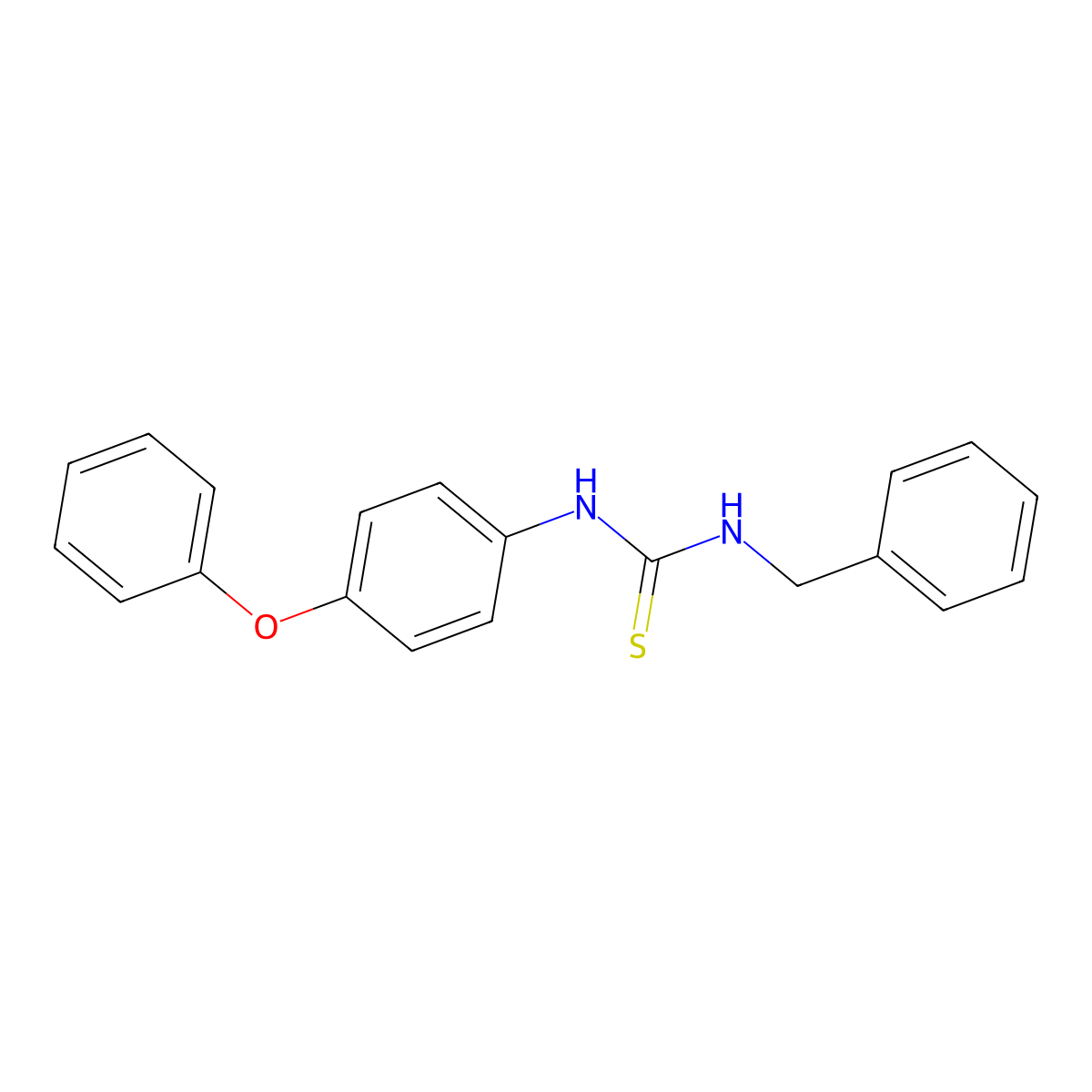 1-Benzyl-3-(4-phenoxyphenyl)thiourea molecular structure, CAS 693234-92-3