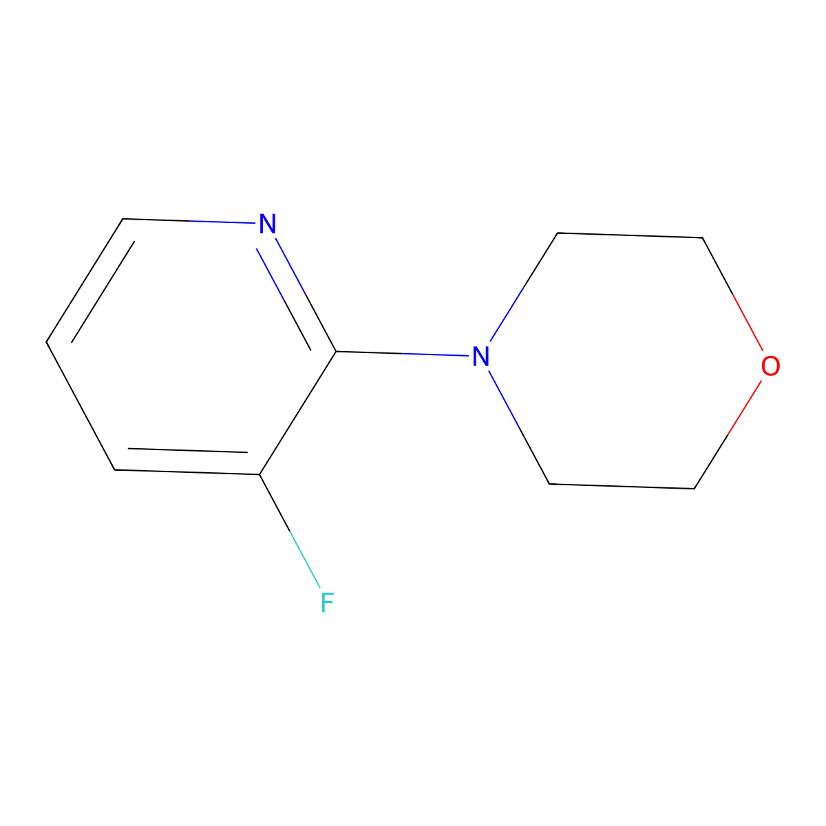 4-(3-Fluoropyridin-2-yl)morpholine molecular structure, CAS 693235-16-4
