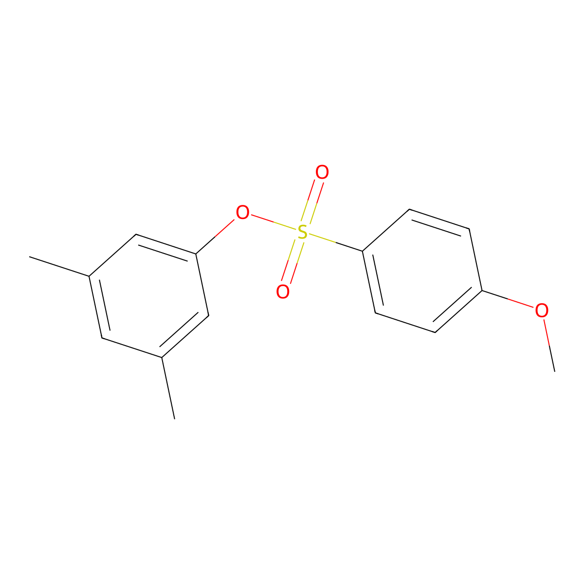 3,5-Dimethylphenyl 4-methoxybenzenesulfonate molecular structure, CAS 693236-03-2