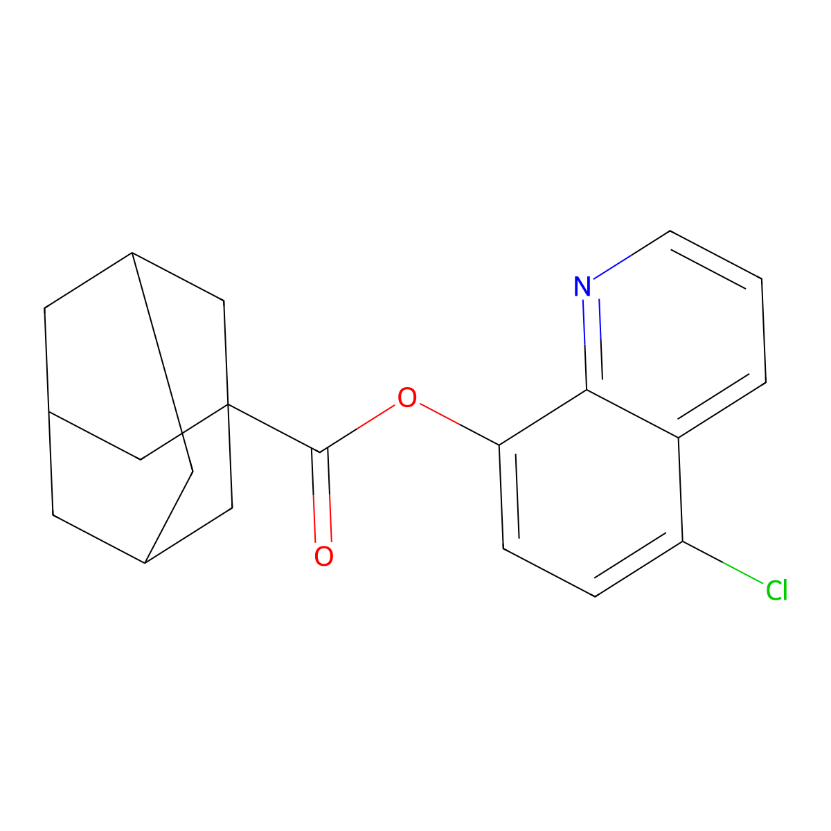 5-Chloro-8-quinolyl adamantanecarboxylate molecular structure, CAS 693236-08-7