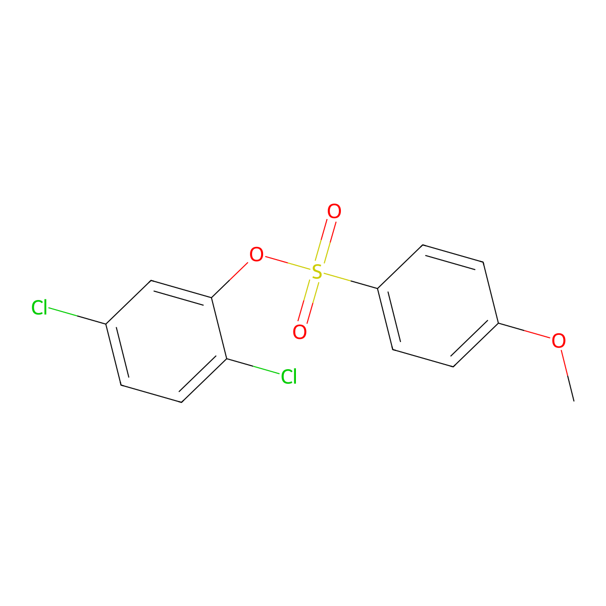 2,5-Dichlorophenyl 4-methoxybenzene-1-sulfonate molecular structure, CAS 693237-30-8