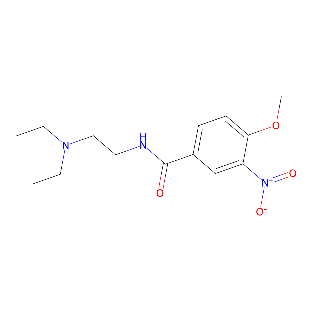 N-[2-(diethylamino)ethyl]-4-methoxy-3-nitrobenzamide molecular structure, CAS 693238-87-8