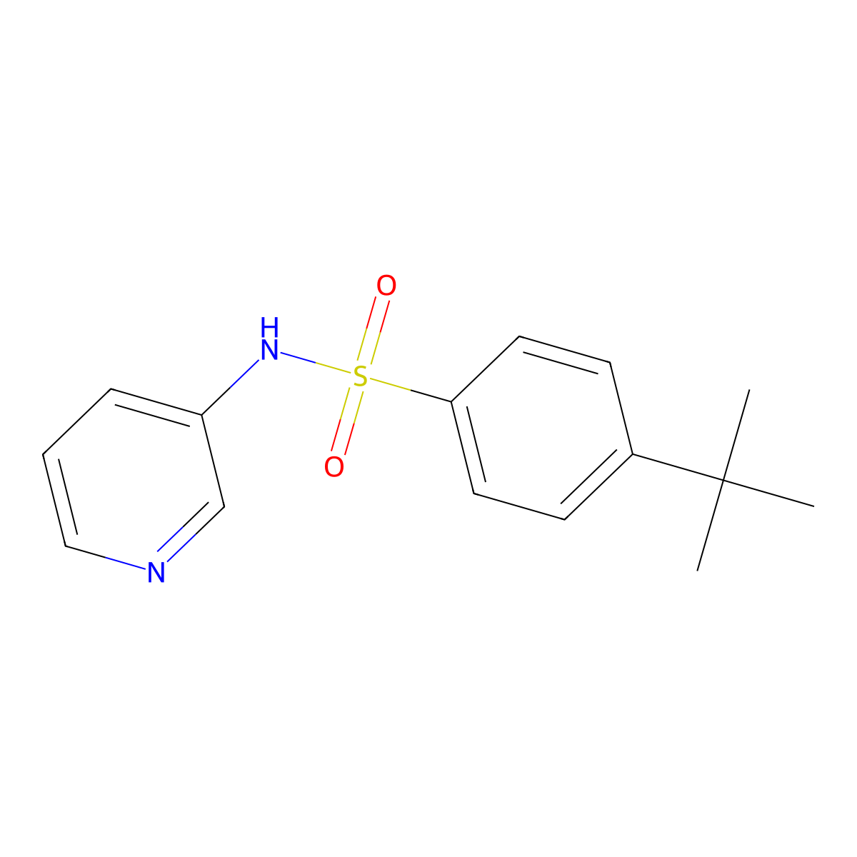 4-tert-butyl-N-pyridin-3-ylbenzenesulfonamide molecular structure, CAS 693238-92-5