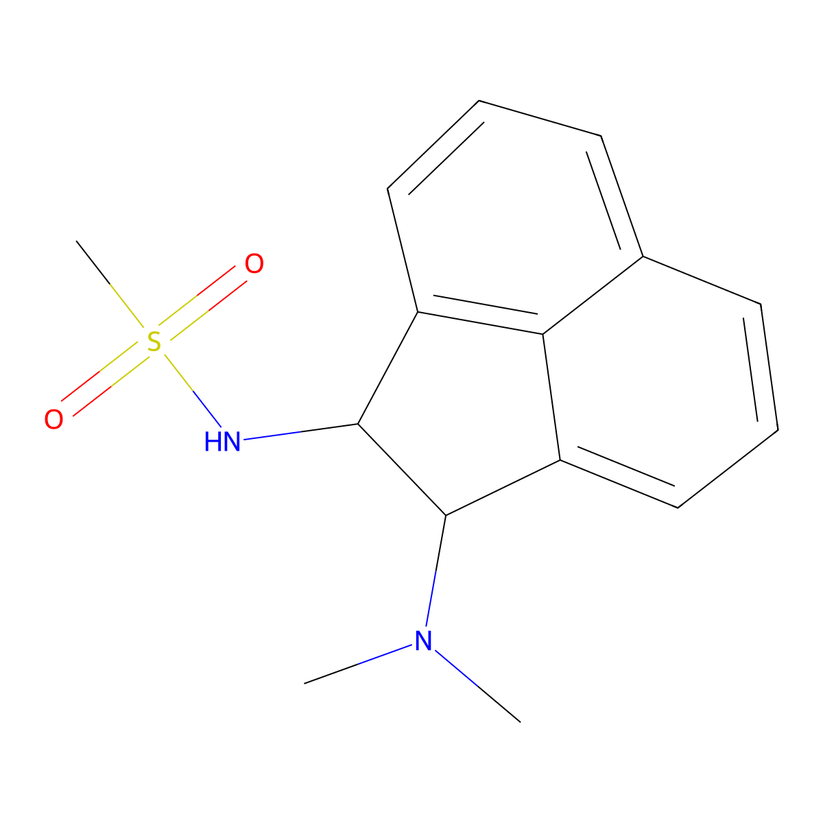 N-[2-(dimethylamino)-1,2-dihydroacenaphthylen-1-yl]methanesulfonamide molecular structure, CAS 693240-68-5