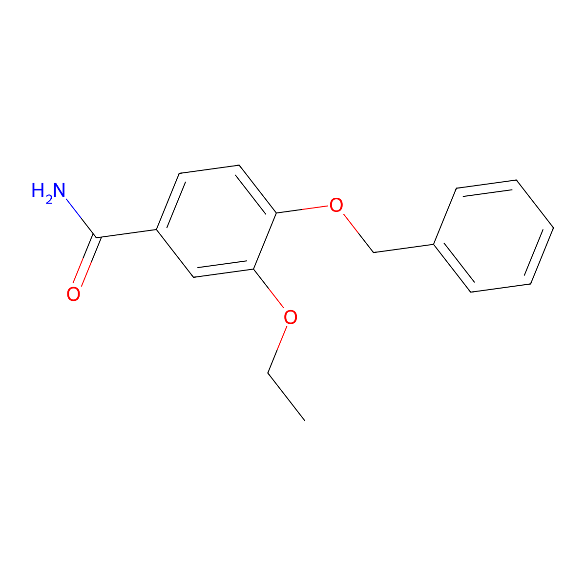 4-(Benzyloxy)-3-ethoxybenzamide molecular structure, CAS 693241-11-1
