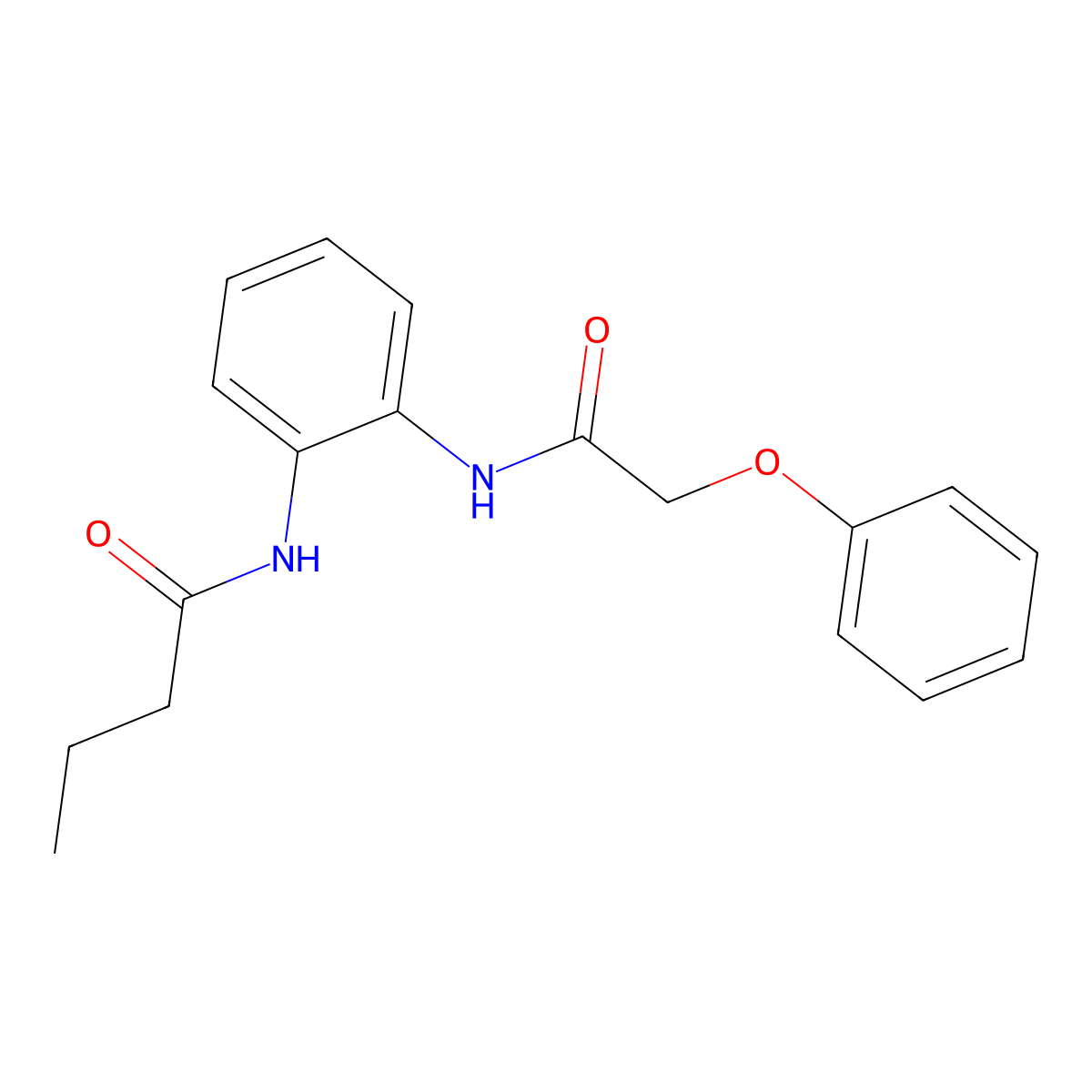 N-{2-[(phenoxyacetyl)amino]phenyl}butanamide molecular structure, CAS 693241-14-4