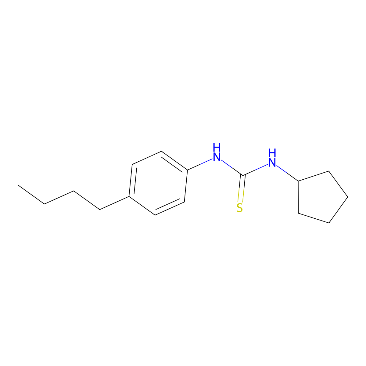 1-(4-Butylphenyl)-3-cyclopentylthiourea molecular structure, CAS 693242-07-8