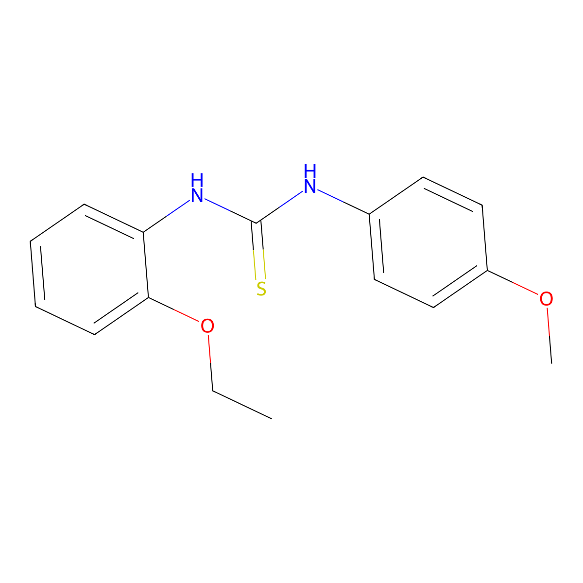 1-(2-Ethoxyphenyl)-3-(4-methoxyphenyl)thiourea molecular structure, CAS 693244-65-4