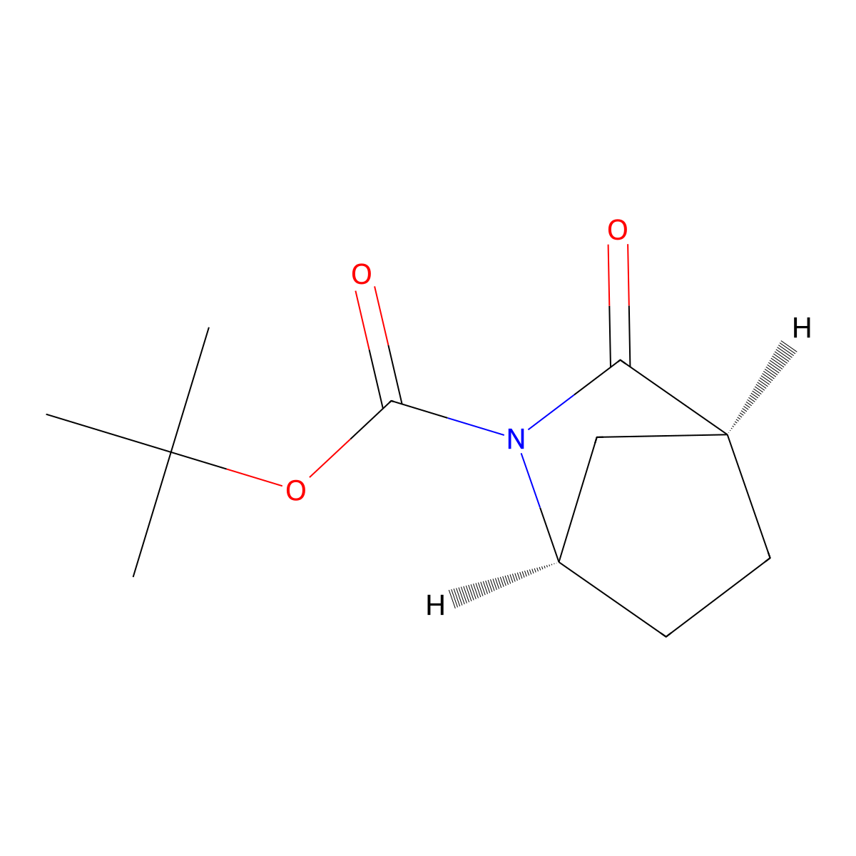 tert-Butyl (1R,4S)-3-oxo-2-azabicyclo[2.2.1]heptane-2-carboxylate molecular structure, CAS 693245-53-3