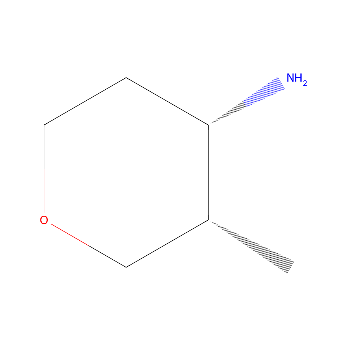 (3S,4S)-3-Methyltetrahydro-2H-pyran-4-amine molecular structure, CAS 693245-62-4