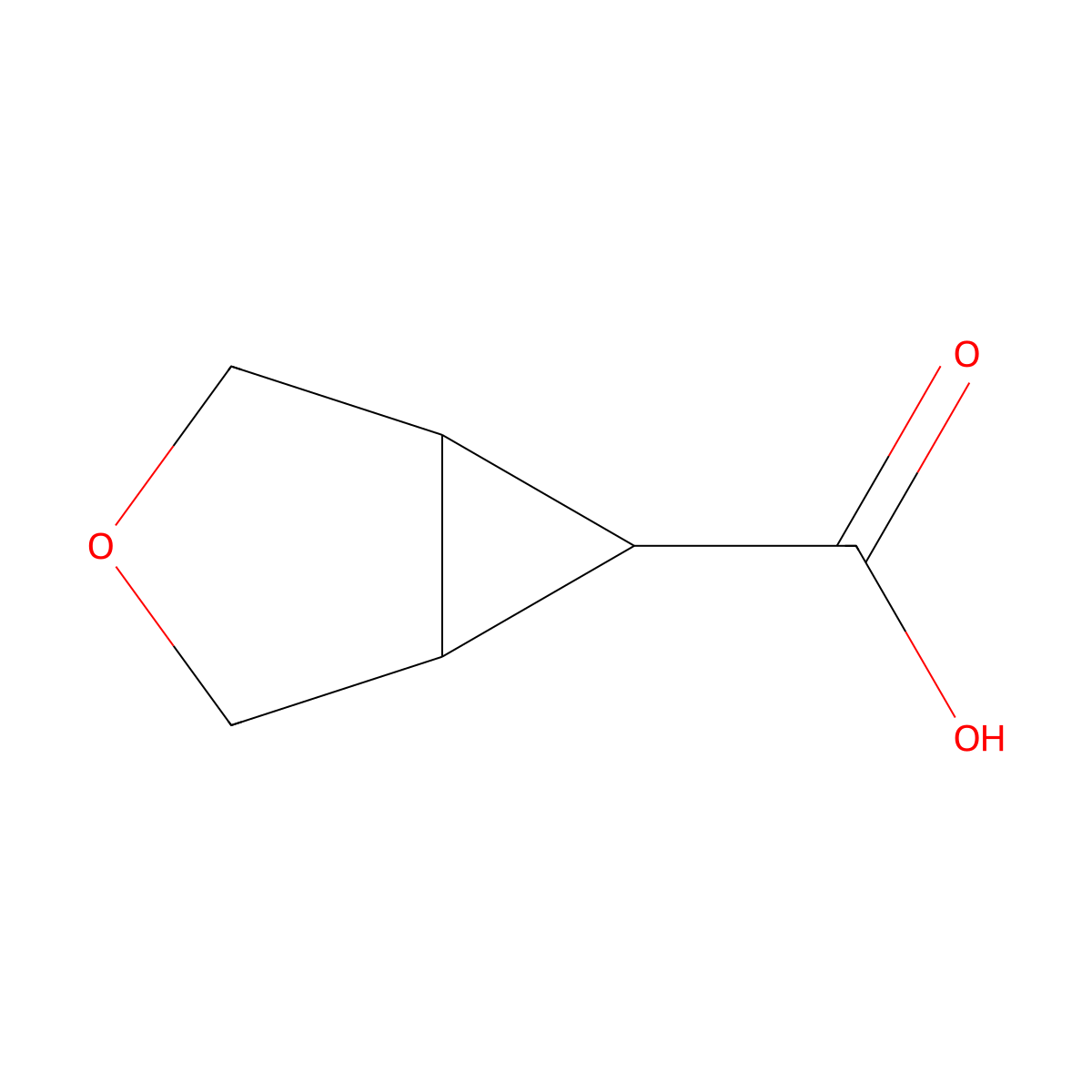 3-Oxabicyclo[3.1.0]hexane-6-carboxylic acid molecular structure, CAS 693248-53-2