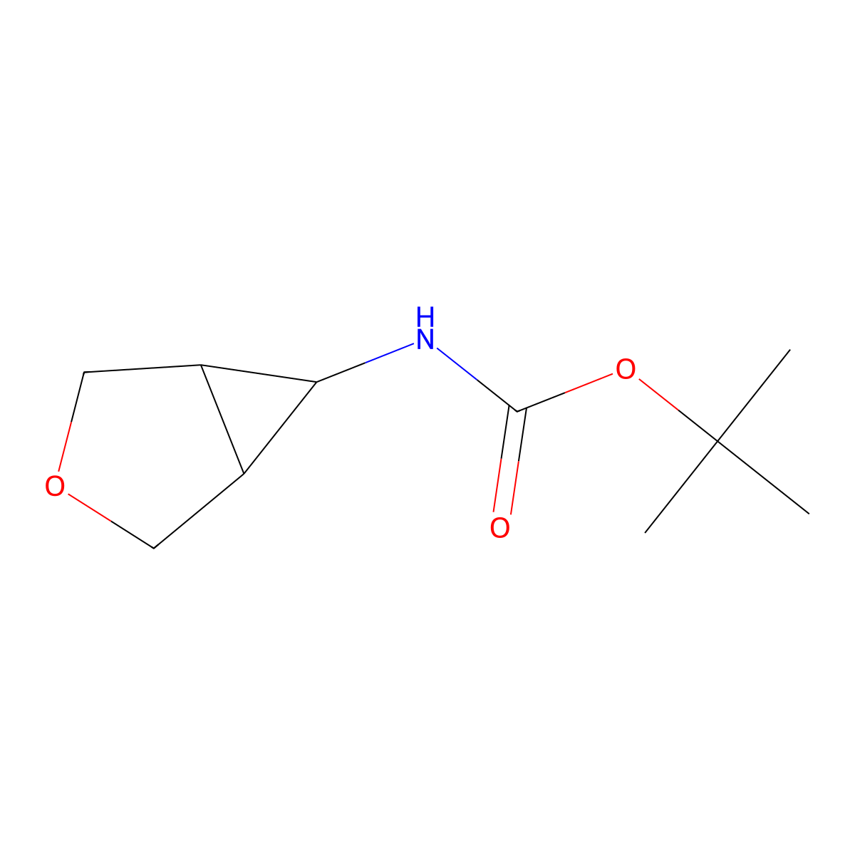 tert-Butyl 3-oxabicyclo[3.1.0]hexan-6-ylcarbamate molecular structure, CAS 693248-54-3
