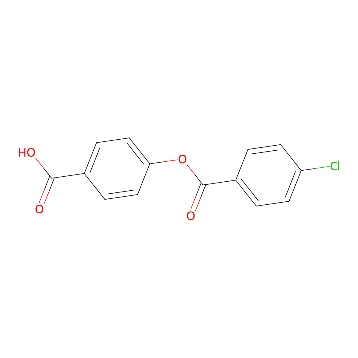 4-(4-Chlorobenzoyloxy)benzoic acid molecular structure, CAS 693252-42-5