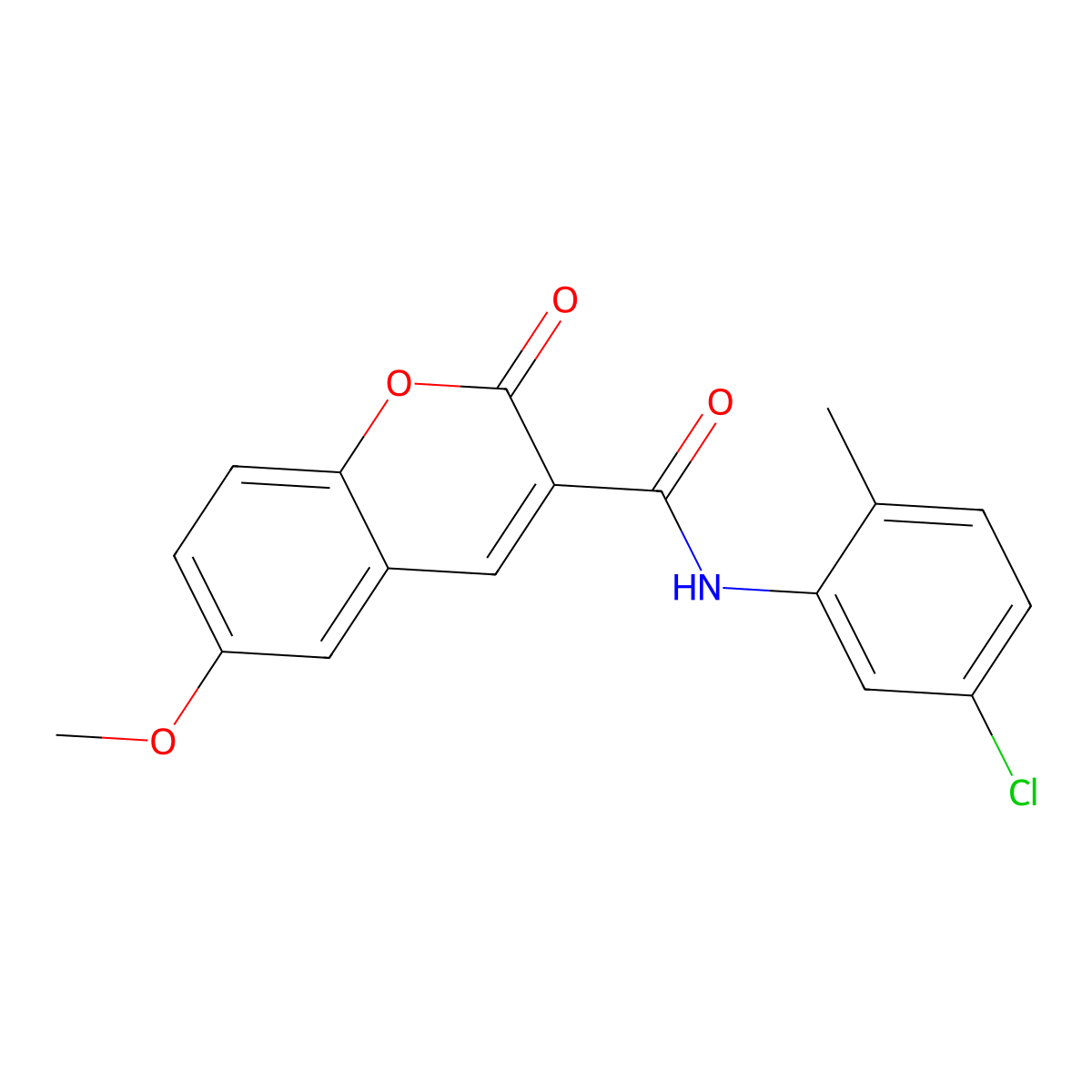 N-(5-chloro-2-methylphenyl)-6-methoxy-2-oxo-2H-chromene-3-carboxamide molecular structure, CAS 693255-83-3