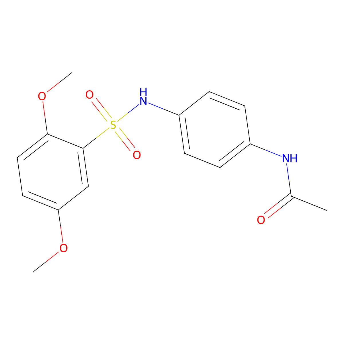N-(4-{[(2,5-dimethoxyphenyl)sulfonyl]amino}phenyl)acetamide molecular structure, CAS 693264-53-8