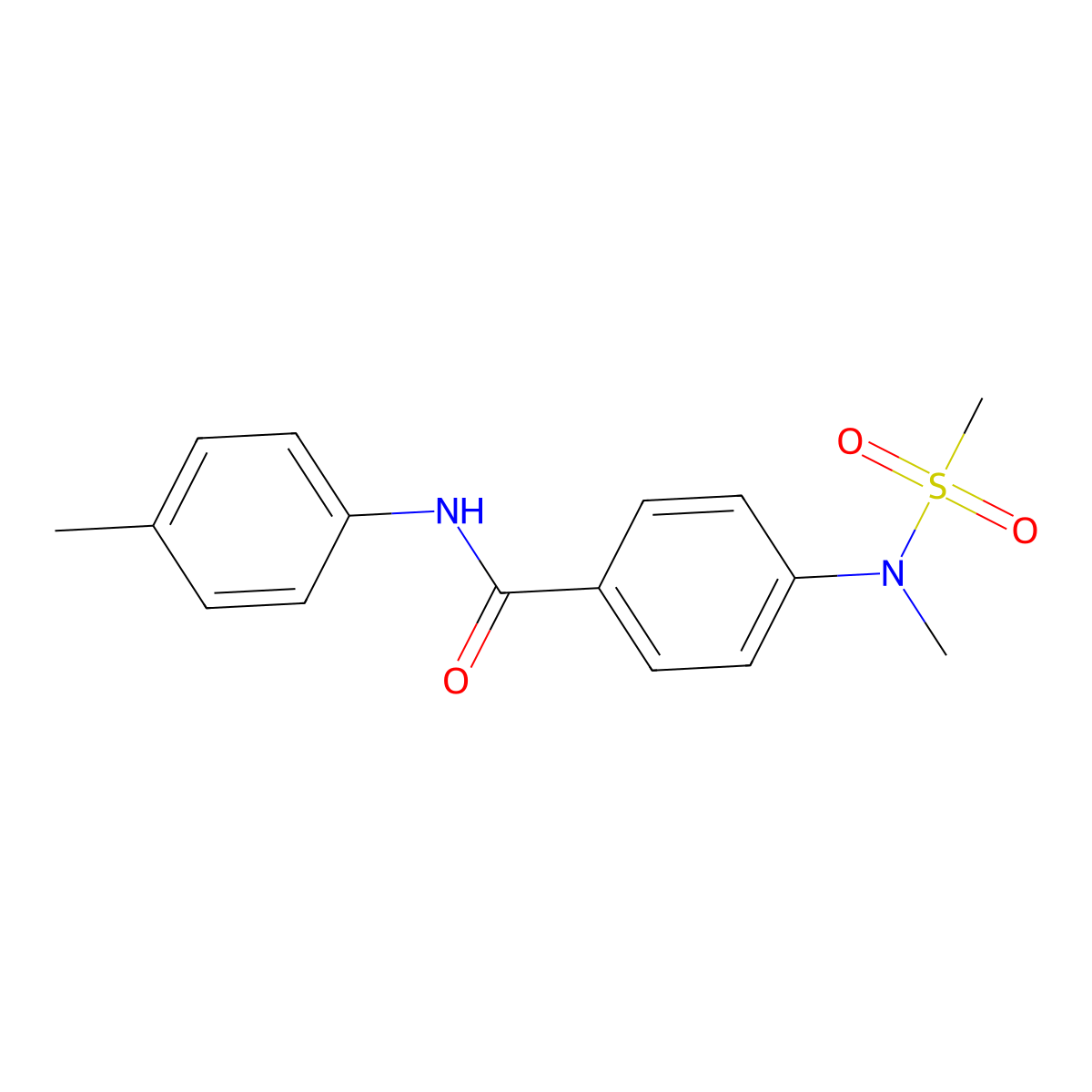 4-[methyl(methylsulfonyl)amino]-N-(4-methylphenyl)benzamide molecular structure, CAS 693265-93-9