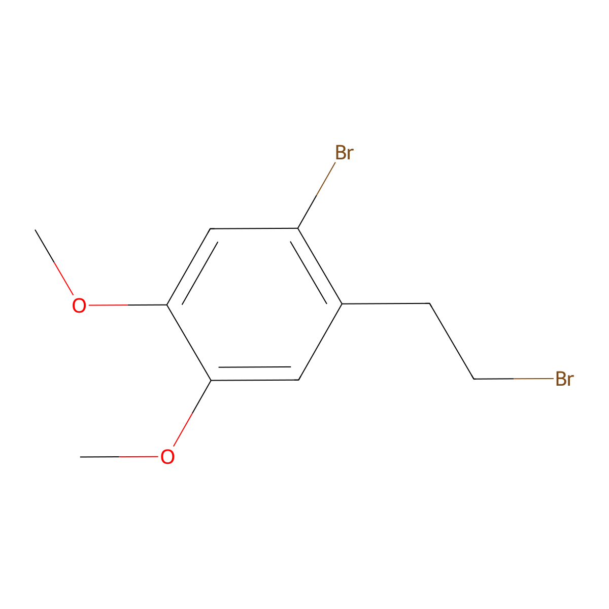 1-Bromo-2-(2-bromoethyl)-4,5-dimethoxybenzene molecular structure, CAS 69327-12-4