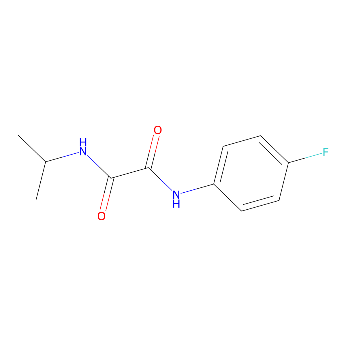 N1-(4-fluorophenyl)-N2-isopropyloxalamide molecular structure, CAS 693270-60-9