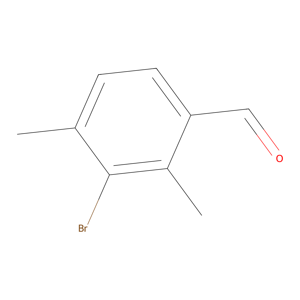 3-Bromo-2,4-dimethylbenzaldehyde molecular structure, CAS 693285-59-5