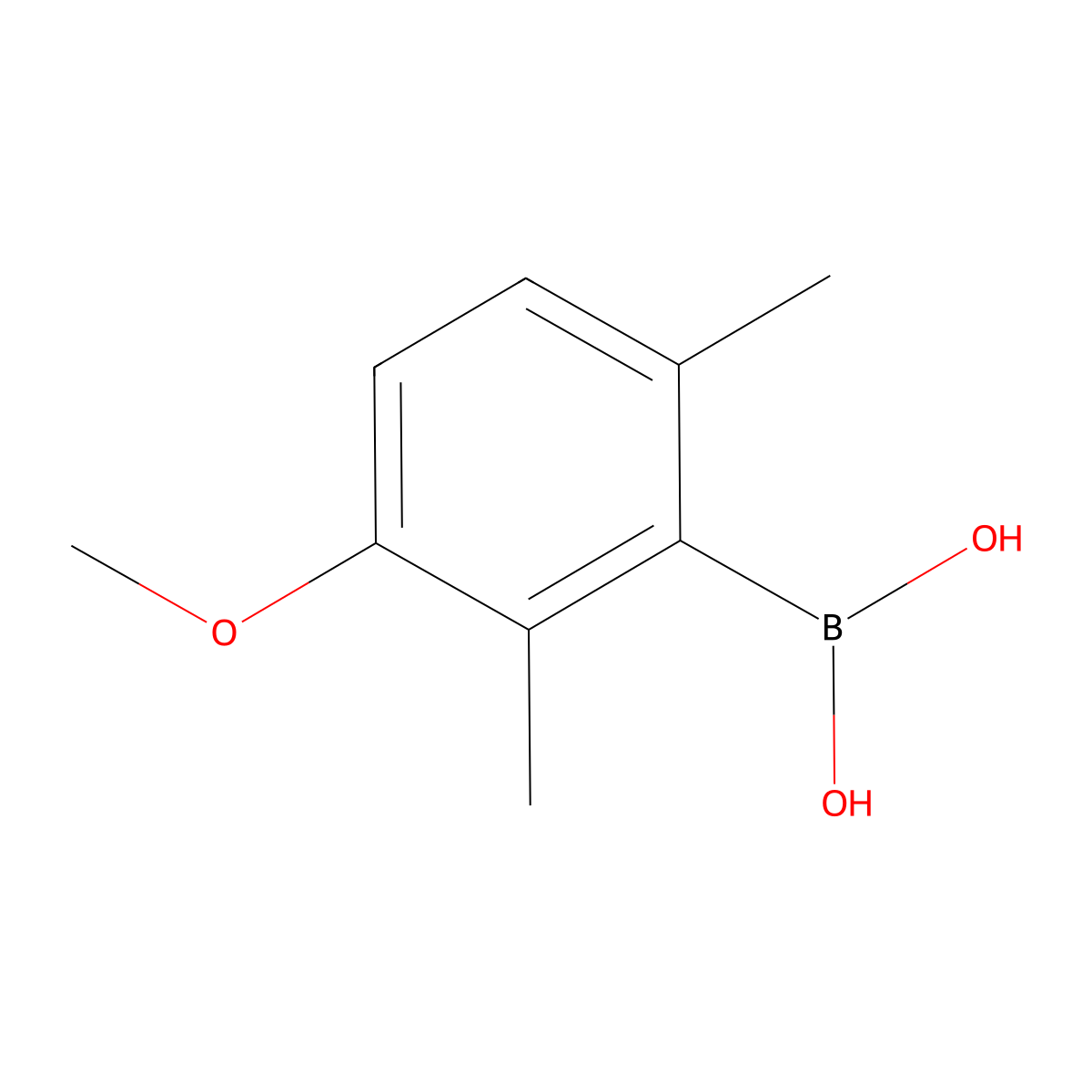 (3-Methoxy-2,6-dimethylphenyl)boronic acid molecular structure, CAS 693285-60-8