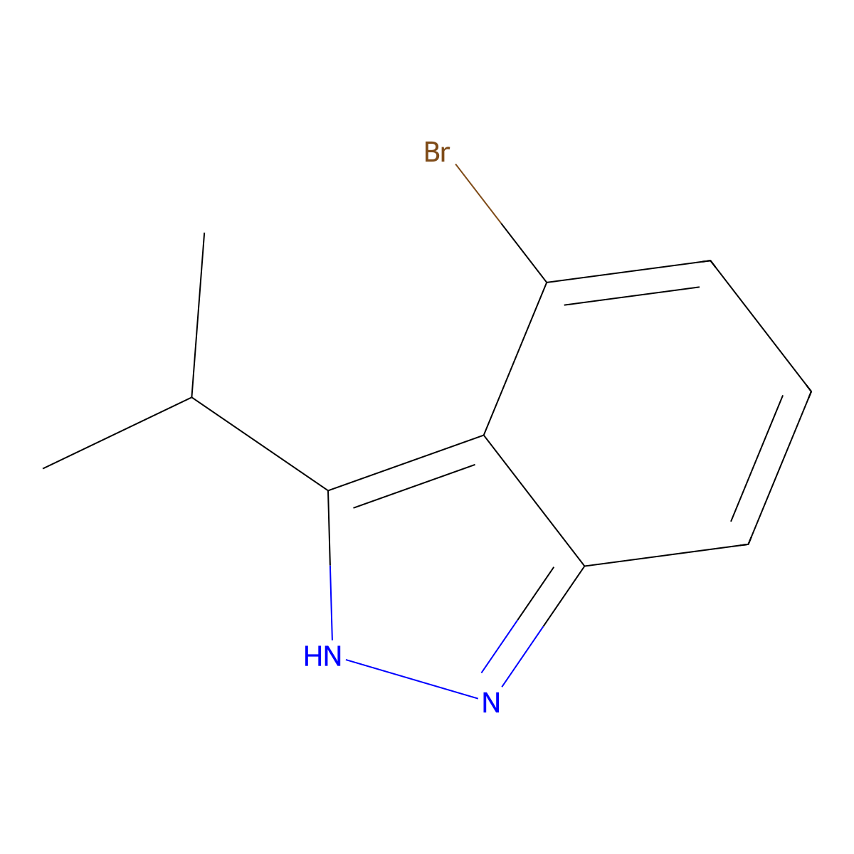 4-Bromo-3-isopropyl-1H-indazole molecular structure, CAS 693285-71-1